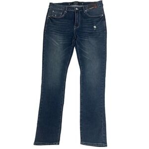 MBX Men's Los Ángeles‎ Denim Jeans 36X32 Slim Straight Stretch Wash Soldier New
